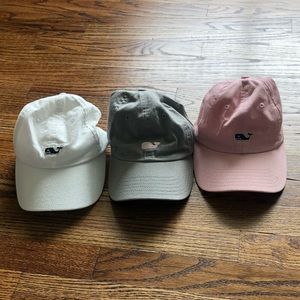 Set of 3 women’s vineyard vines baseball hats